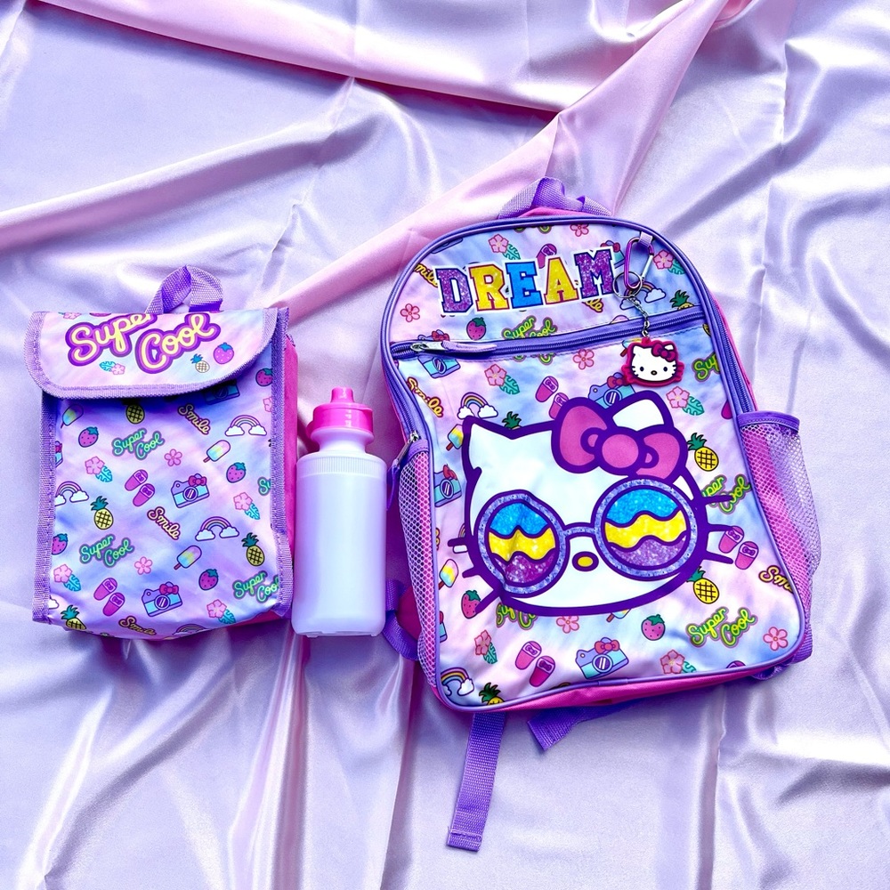 Hello kitty backpack lunch box 3pc set